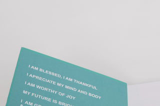 Royal Teal Positive Affirmation's Notebook