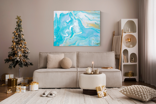 "Arctic Ocean" Premium Limited Edition Hand Embellished Canvas Print