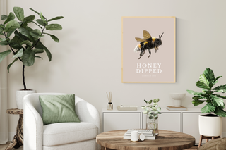 "Honey Dipped" Taupe Digital Print