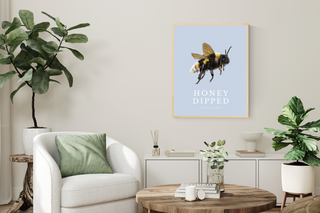 "Honey Dipped" Blue Digital Print